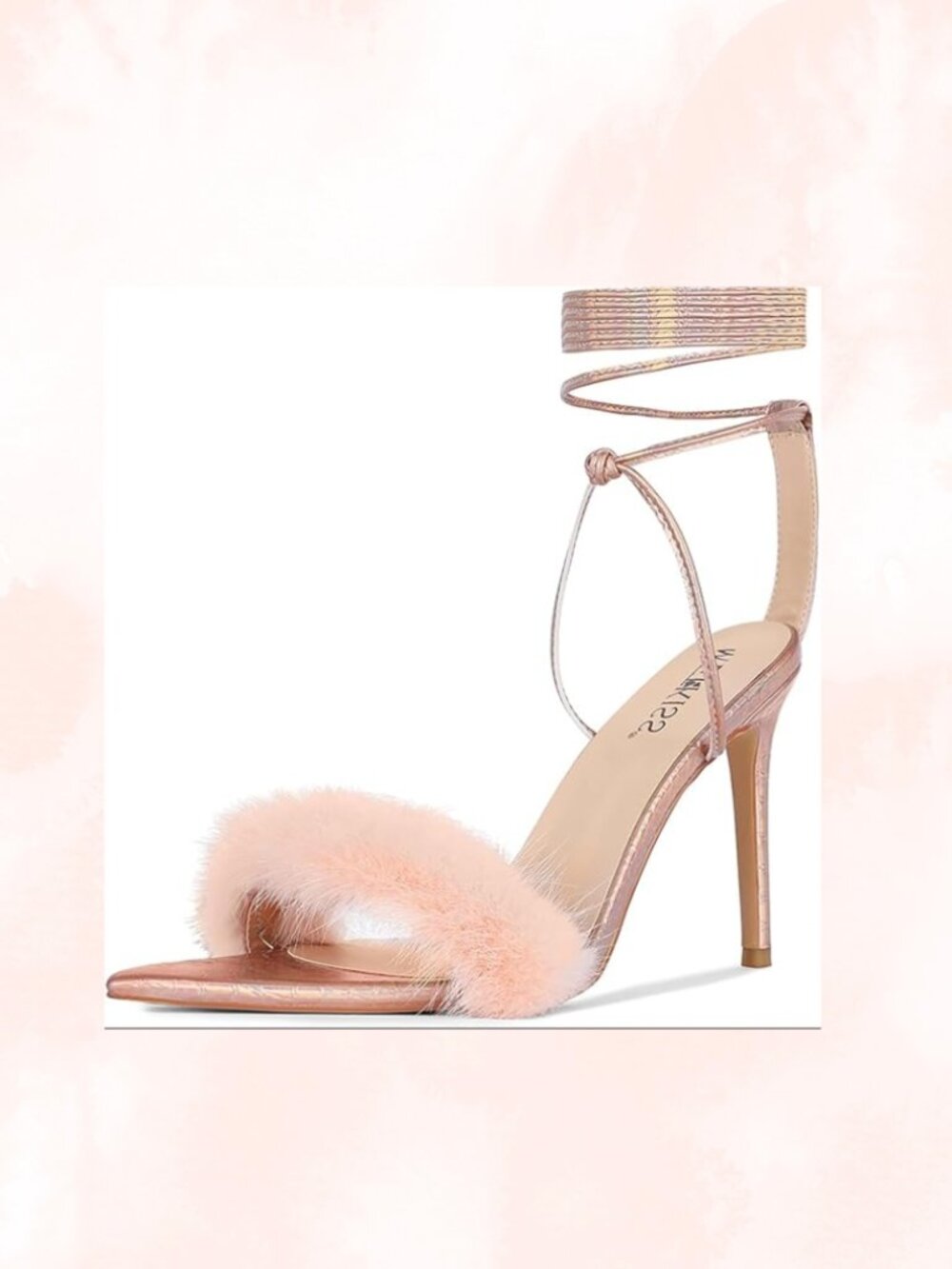 WetKiss Iridescent Faux Fur Heels – Size 11 – New in Box